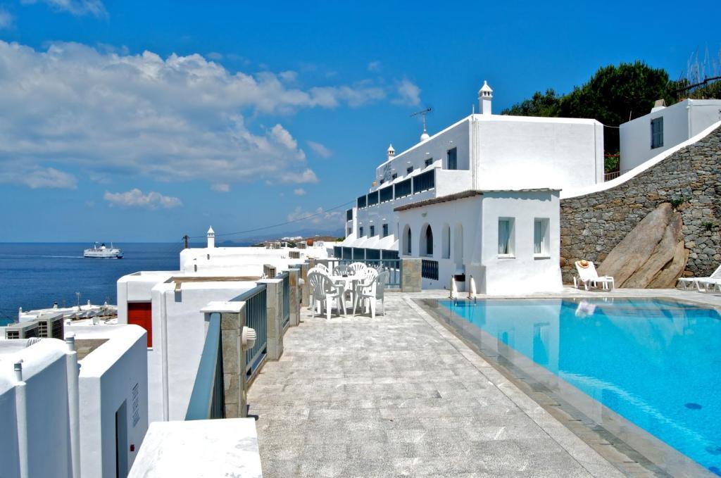 Alex Hotel Tourlos Bagian luar foto